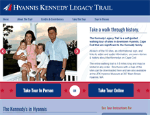 Tablet Screenshot of kennedylegacytrail.com